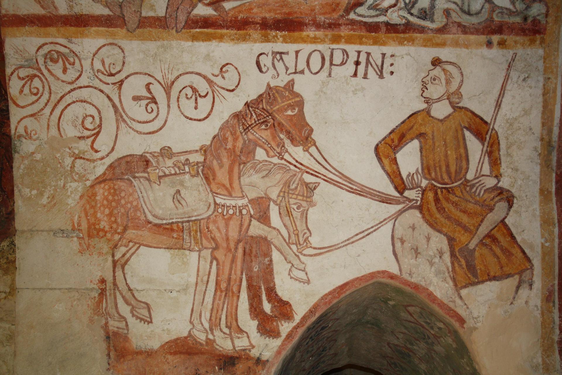 Fresque dans la crypte l'église de Gargilesse  MarieEve Lessard